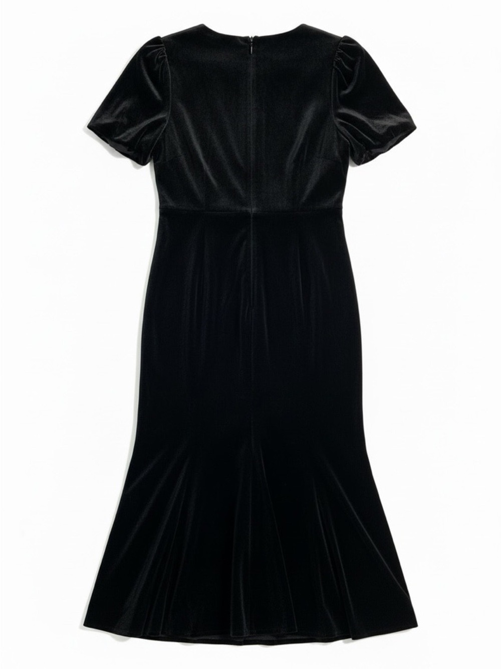 Tuckernuck Black Velvet Elodie Midi Dress Size Large NWT - Picture 3 of 9